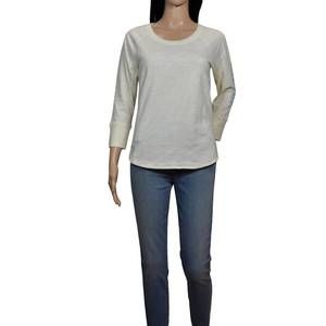 NEW JAMES PERSE women california cotton t-shirt in ivory